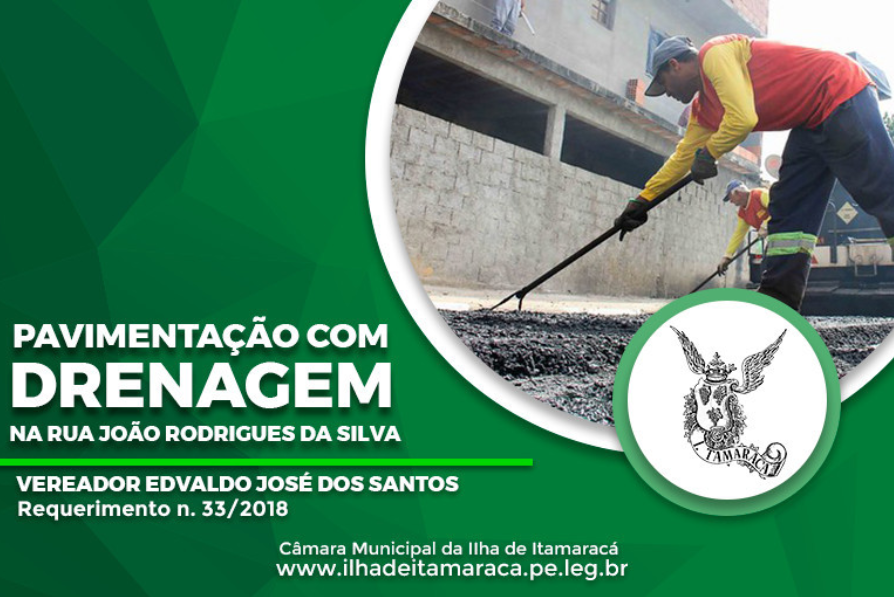 Serviço na Rua João Rodrigues da Silva